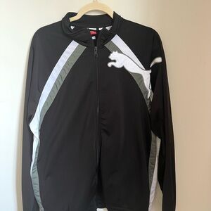 Puma Black and White Men's Track Jacket XL